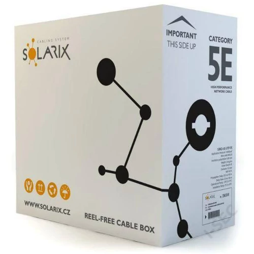 FTP Cat5e, PE kültéri kábel Solarix 305m/dob