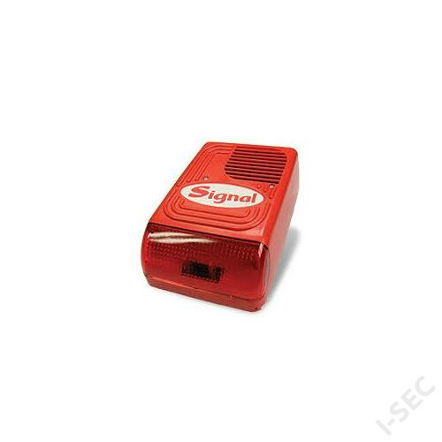 PS128F kültéri hang-fényjelző, piros