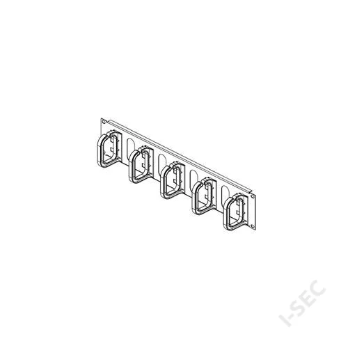 Rack gyûrûs kábelrendezõ, 2U; DP-VP-P3