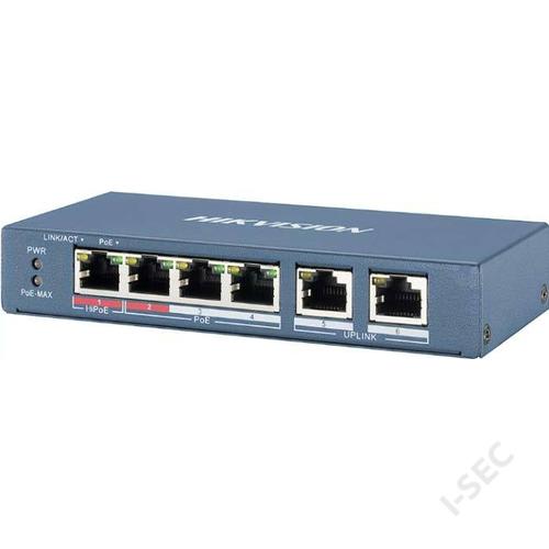 Hikvision DS-3E0106HP-E 6port switch  új széria