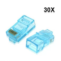 RJ45 csatlakozó színes 30db/csomag