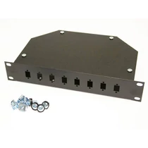 Patch panel 8port üres, 10"
