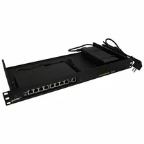 Pulsar 8+1 port PoE switch, rack tálcával