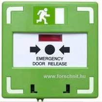 SCP-100-GN Visszaállítható kézi jelzésadó 3 kapcsolós NO/NC/COM zöld