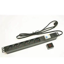 Elosztó, 6-os, FI relés, 19" APower