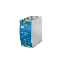 Mean Well PWR-240-48 ipari PoE switch táppal, DIN sínre szerelhetõ, 48VDC, 240W