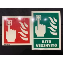 Után világító tábla AJTÓ VÉSZNYITÓ