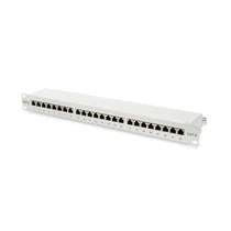 Patch panel 24 port Cat6 FTP,szürke