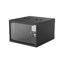 Rack szekrény 19", 6U, fali , IP20