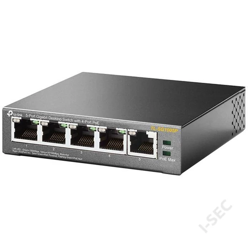 TP-Link 5 port 1GB, 4PoE, 56W