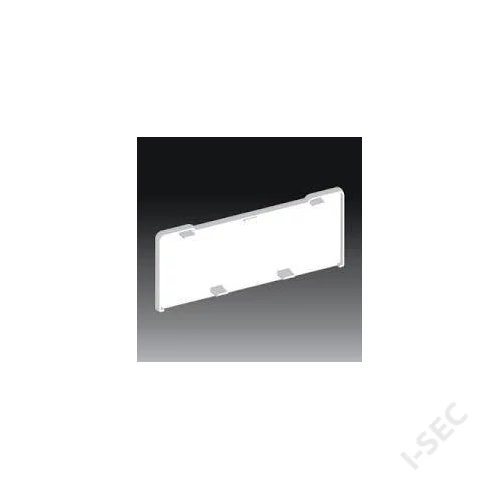 PK 120x55 parapetcsatorna, Kopos végzáró fehér HB